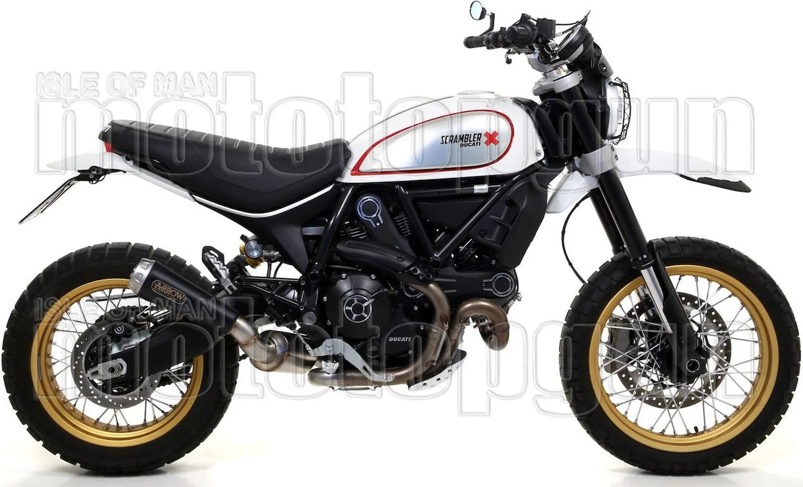 Katalysiertes Auspuffendstück Mit Geräuschzulassung Pro-Race Nichrom Schwarz Edelstahl - Arrow Special Parts Kompatibel Mit Ducati Scrambler 800 Desert Sled (2017-2020)