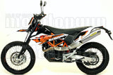 Auspuffendstück Mit Geräuschzulassung Race-Tech Aluminium Edelstahl - Arrow Special Parts Kompatibel Mit Ktm 690 Smc (2009-2016)