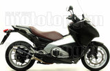 Komplette Auspuffanlage Ohne Katalysator Und Mit Geräuschzulassung Race-Tech Aluminium Schwarz Edelstahl - Arrow Special Parts Kompatibel Mit Honda Nc 700 S (2012-2014)