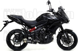 Komplette Abgasanlage Mit Katalysator Und Geräuschzulassung Race-Tech Aluminium Schwarz Edelstahl - Arrow Special Parts Kompatibel Mit Kawasaki Versys 650 (2017-2022)