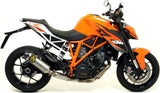 Katalysiertes Auspuffendstück Mit Geräuschzulassung Race-Tech Titan Carbon - Arrow Special Parts Kompatibel Mit Ktm 1290 Superduke R (2014-2016)