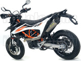 Complete Catalytic Exhaust System With Sound Certification Race-Tech Titanium Carbon - Arrow Special Parts Compatible With Ktm 690 Smc R (2019-2024)