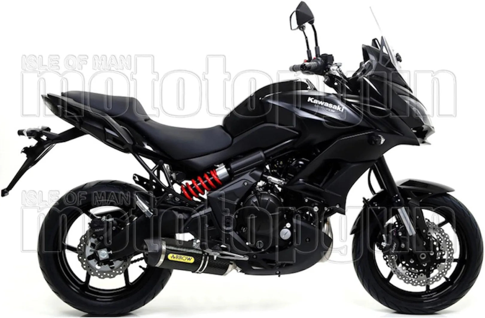 Komplette Abgasanlage Mit Katalysator Und Geräuschzulassung Race-Tech Carbon Carbon - Arrow Special Parts Kompatibel Mit Kawasaki Versys 650 (2017-2022)