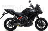 Komplette Auspuffanlage Ohne Katalysator Und Mit Geräuschzulassung Race-Tech Carbon Carbon - Arrow Special Parts Kompatibel Mit Kawasaki Versys 650 (2017-2022)