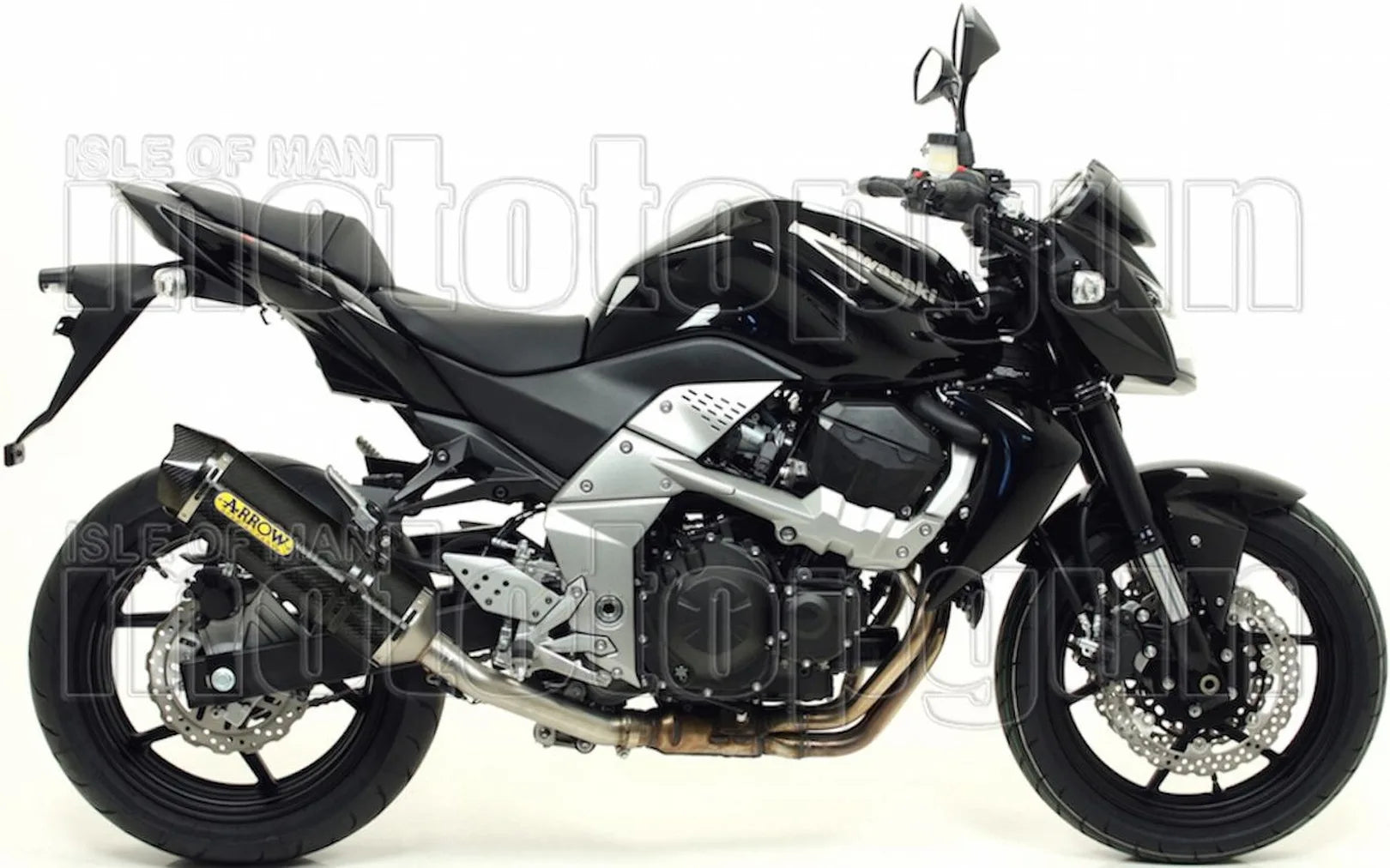 Auspuffendstück Mit Geräuschzulassung Race-Tech Carbon Carbon - Arrow Special Parts Kompatibel Mit Kawasaki Z 750 R (2011-2014)