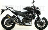 Auspuffendstück Mit Geräuschzulassung Race-Tech Carbon Carbon - Arrow Special Parts Kompatibel Mit Kawasaki Z 800 E (2013-2016)