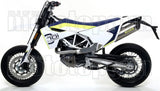 Komplette Abgasanlage Mit Katalysator Und Geräuschzulassung Race-Tech Aluminium Carbon - Arrow Special Parts Kompatibel Mit Husqvarna 701 Enduro (2017-2020)
