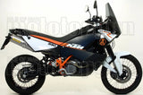 Doppelauspuffanlage Mit Katalysator Und Geräuschzulassung Race-Tech Aluminium Carbon - Arrow Special Parts Kompatibel Mit Ktm 990 Smt (2009-2013)