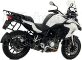 Auspuffendstück Mit Geräuschzulassung Race-Tech Aluminium Schwarz Carbon - Arrow Special Parts Kompatibel Mit Benelli Trk 502 (2017-2020)