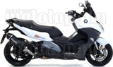 Auspuffendstück Mit Geräuschzulassung Race-Tech Aluminium Schwarz Carbon - Arrow Special Parts Kompatibel Mit Bmw C 650 Sport (2016-2020)