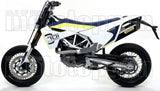 Auspuffendstück Ohne Katalysator Und Mit Geräuschzulassung Race-Tech Aluminium Schwarz Carbon - Arrow Special Parts Kompatibel Mit Husqvarna 701 Enduro (2017-2020)