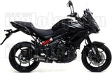 Komplette Abgasanlage Mit Katalysator Und Geräuschzulassung Race-Tech Aluminium Schwarz Carbon - Arrow Special Parts Kompatibel Mit Kawasaki Versys 650 (2017-2022)