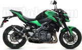 Komplette Auspuffanlage Ohne Katalysator Und Mit Geräuschzulassung Race-Tech Aluminium Schwarz Carbon - Arrow Special Parts Kompatibel Mit Kawasaki Z 900 A2 (2019-2024)