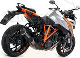 Katalysiertes Auspuffendstück Mit Geräuschzulassung Race-Tech Aluminium Schwarz Carbon - Arrow Special Parts Kompatibel Mit Ktm 1290 Superduke Gt (2017-2024)