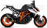 Auspuffendstück Mit Geräuschzulassung Race-Tech Aluminium Schwarz Carbon - Arrow Special Parts Kompatibel Mit Ktm 1290 Superduke R (2014-2016)