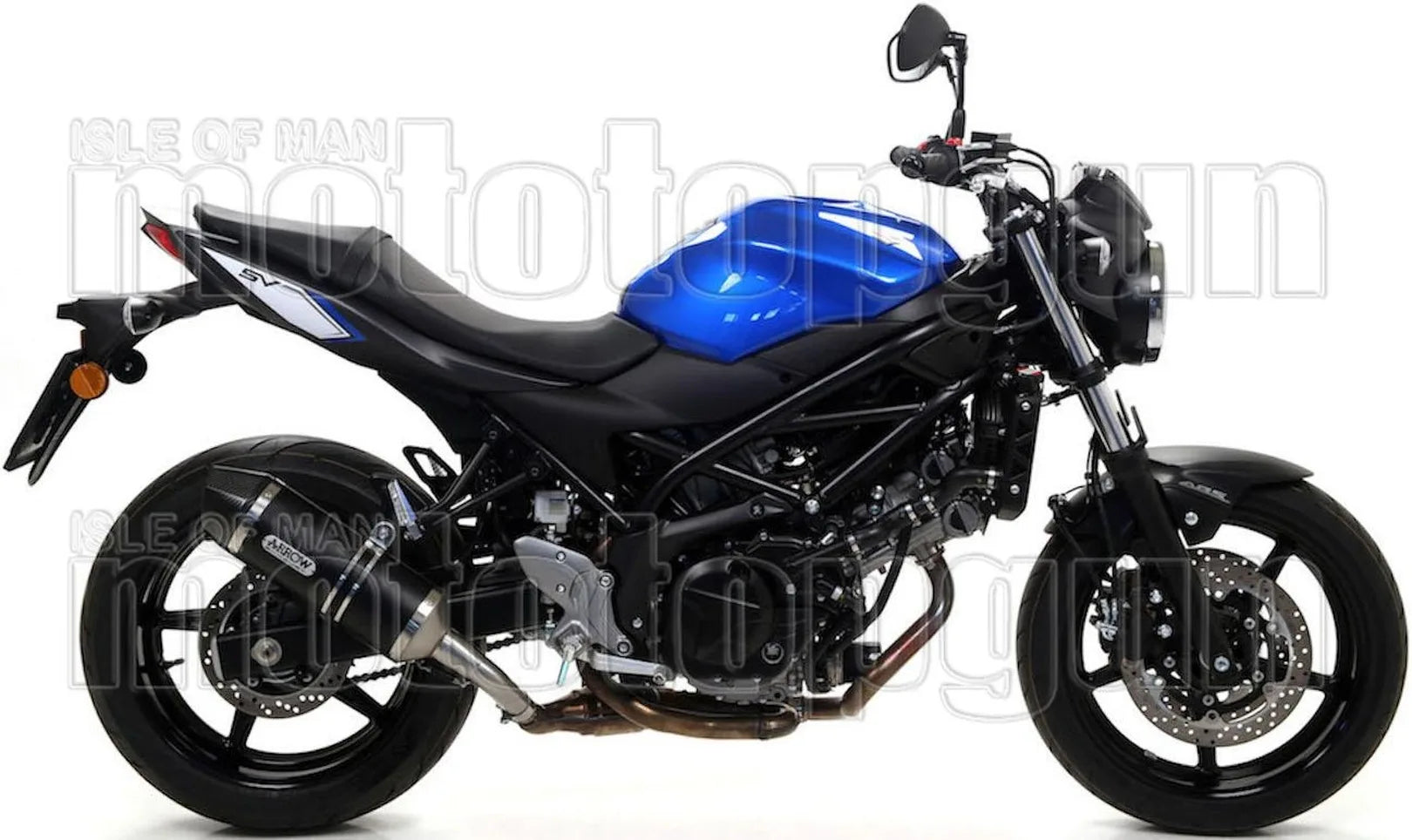 Auspuffendstück Mit Geräuschzulassung Race-Tech Aluminium Schwarz Carbon - Arrow Special Parts Kompatibel Mit Suzuki Sv 650 (2016-2024)