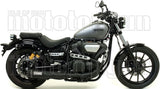Auspuffendstück Mit Geräuschzulassung Rebel Aluminium Schwarz Carbon - Arrow Special Parts Kompatibel Mit Yamaha Xv 950 R (2014-2016)