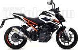 Auspuffendstück Mit Geräuschzulassung Thunder Aluminium Edelstahl - Arrow Special Parts Kompatibel Mit Ktm 125 Duke (2017-2020)