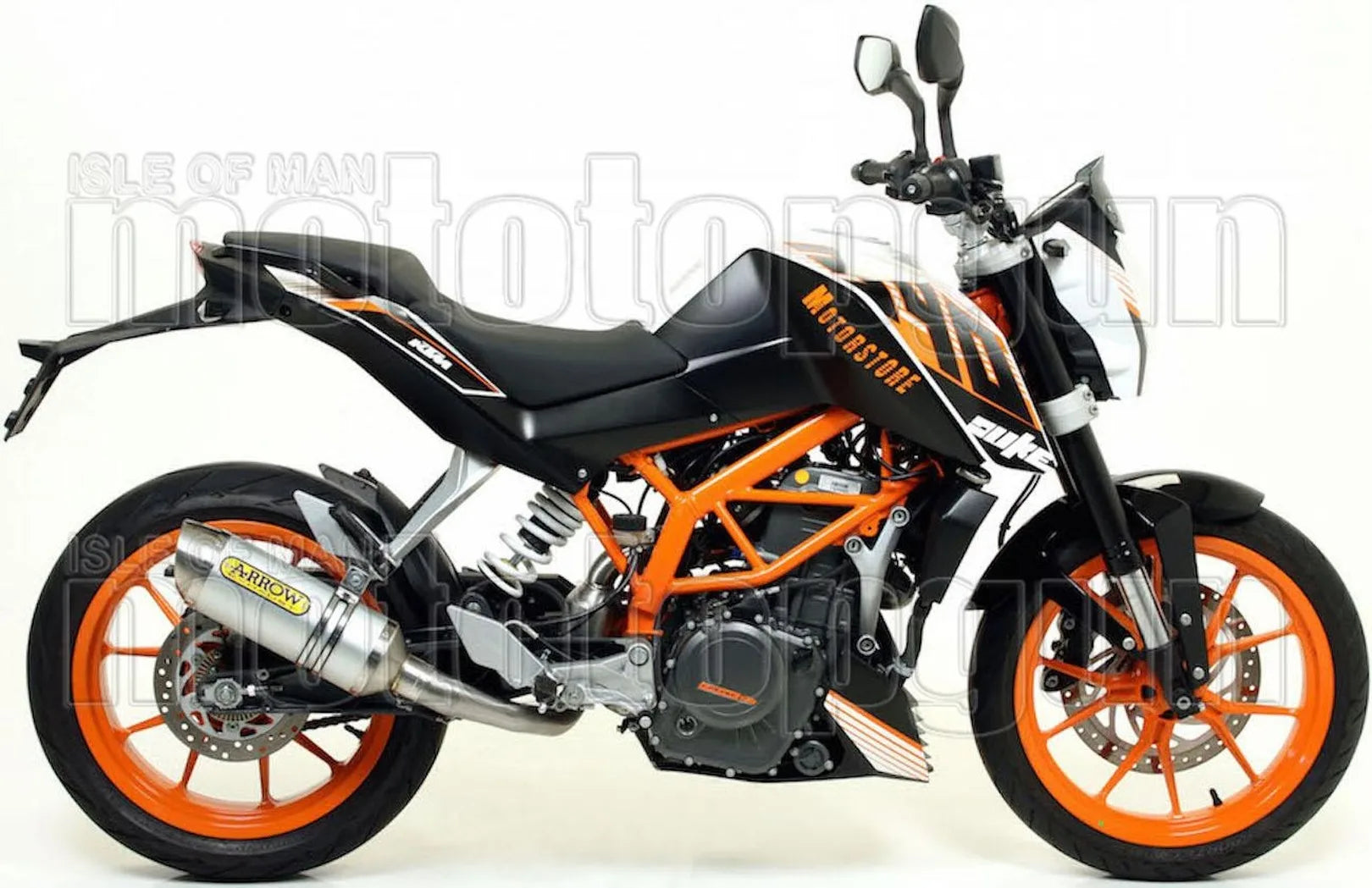 Auspuffendstück Ohne Katalysator Und Mit Geräuschzulassung Thunder Aluminium Edelstahl - Arrow Special Parts Kompatibel Mit Ktm 390 Duke (2013-2016)