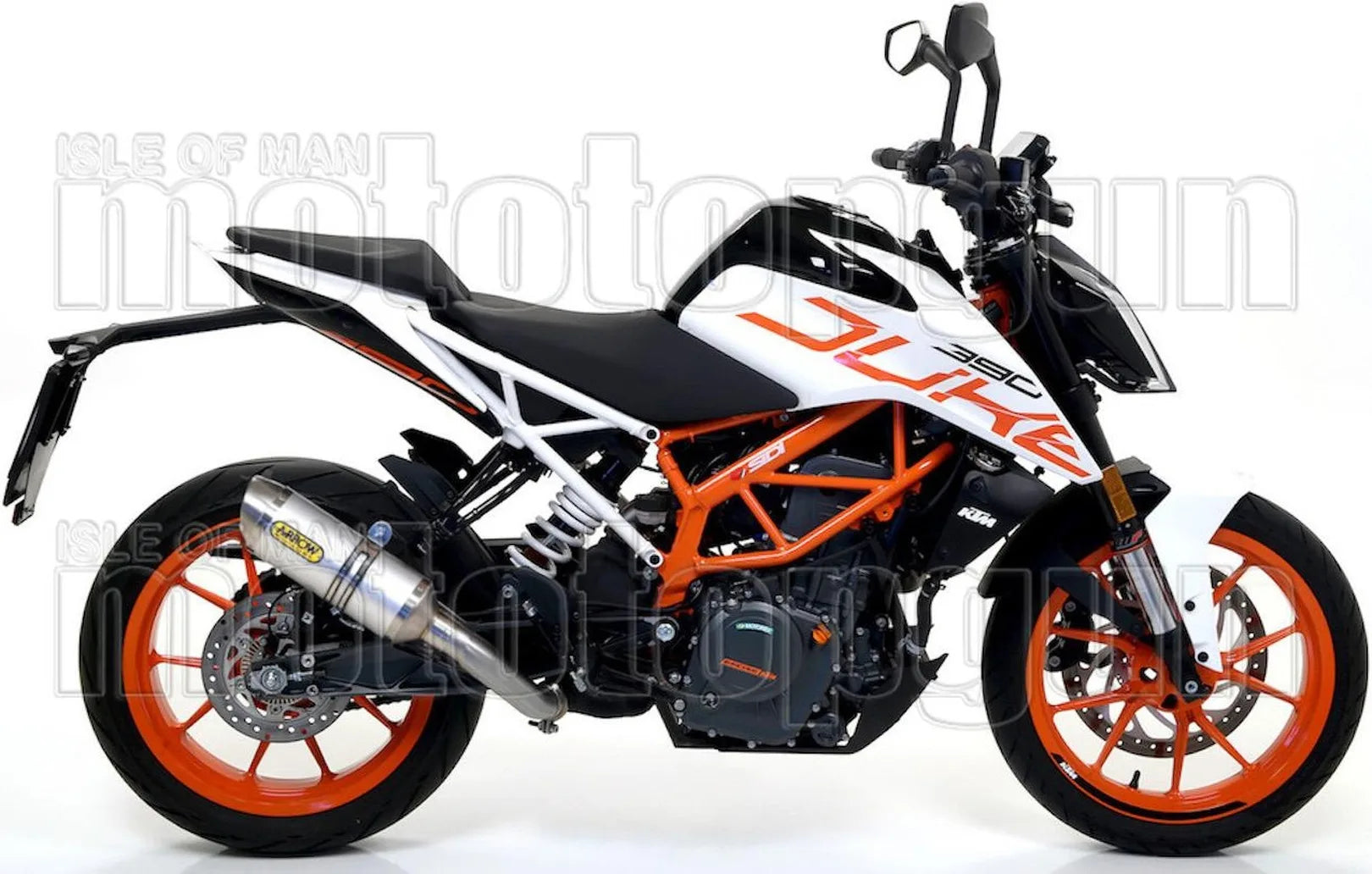 Auspuffendstück Mit Geräuschzulassung Thunder Aluminium Edelstahl - Arrow Special Parts Kompatibel Mit Ktm Rc 125 (2017-2020)