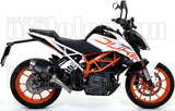 Auspuffendstück Mit Geräuschzulassung Thunder Aluminium Schwarz Edelstahl - Arrow Special Parts Kompatibel Mit Ktm Rc 390 (2017-2020)