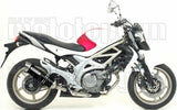 Auspuffendstück Mit Geräuschzulassung Thunder Aluminium Schwarz Edelstahl - Arrow Special Parts Kompatibel Mit Suzuki Svf 650 Gladius (2009-2015)