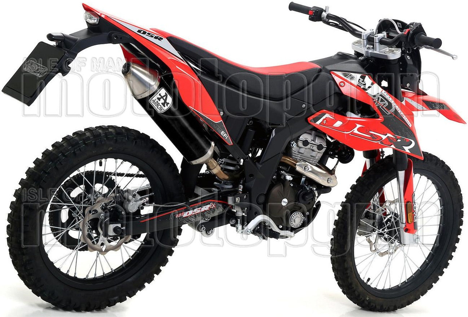 Complete Catalytic Exhaust System With Sound Certification Thunder Black Aluminium Stainless Steel - Arrow Special Parts Compatible With Um Dsr Ex 125 (2018-2020)