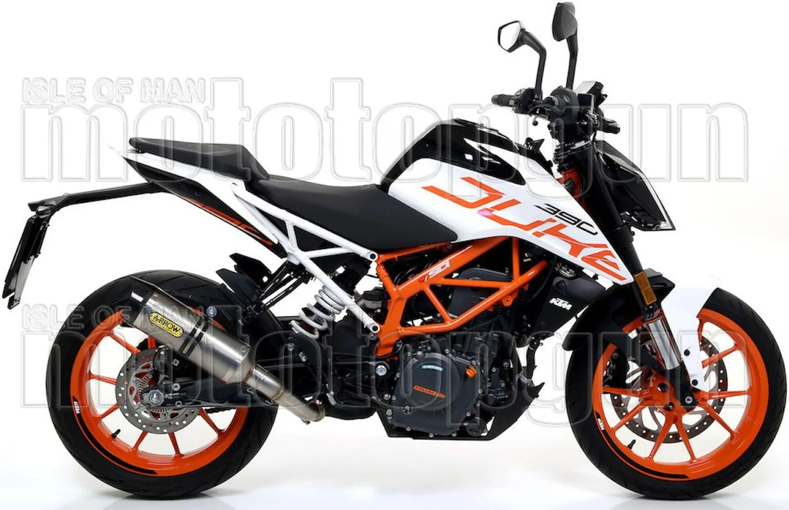 Auspuffendstück Mit Geräuschzulassung Thunder Titan Carbon - Arrow Special Parts Kompatibel Mit Ktm Rc 125 (2017-2020)