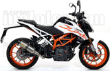 Auspuffendstück Mit Geräuschzulassung Thunder Titan Carbon - Arrow Special Parts Kompatibel Mit Ktm 390 Duke (2017-2020)