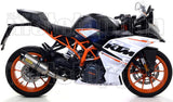 Auspuffendstück Ohne Katalysator Und Mit Geräuschzulassung Thunder Titan Carbon - Arrow Special Parts Kompatibel Mit Ktm Rc 125 (2017-2020)