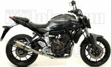 Komplette Abgasanlage Mit Katalysator Und Geräuschzulassung Thunder Titan Carbon - Arrow Special Parts Kompatibel Mit Yamaha Tracer 7 (2021-2024)