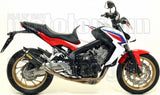 Komplette Abgasanlage Mit Katalysator Und Geräuschzulassung Thunder Carbon Carbon - Arrow Special Parts Kompatibel Mit Honda Cbr 650 F (2014-2018)