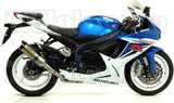 Komplette Auspuffanlage Ohne Katalysator Und Mit Geräuschzulassung Thunder Aluminium Carbon - Arrow Special Parts Kompatibel Mit Suzuki Gsx-R 750 Ie (2011-2016)