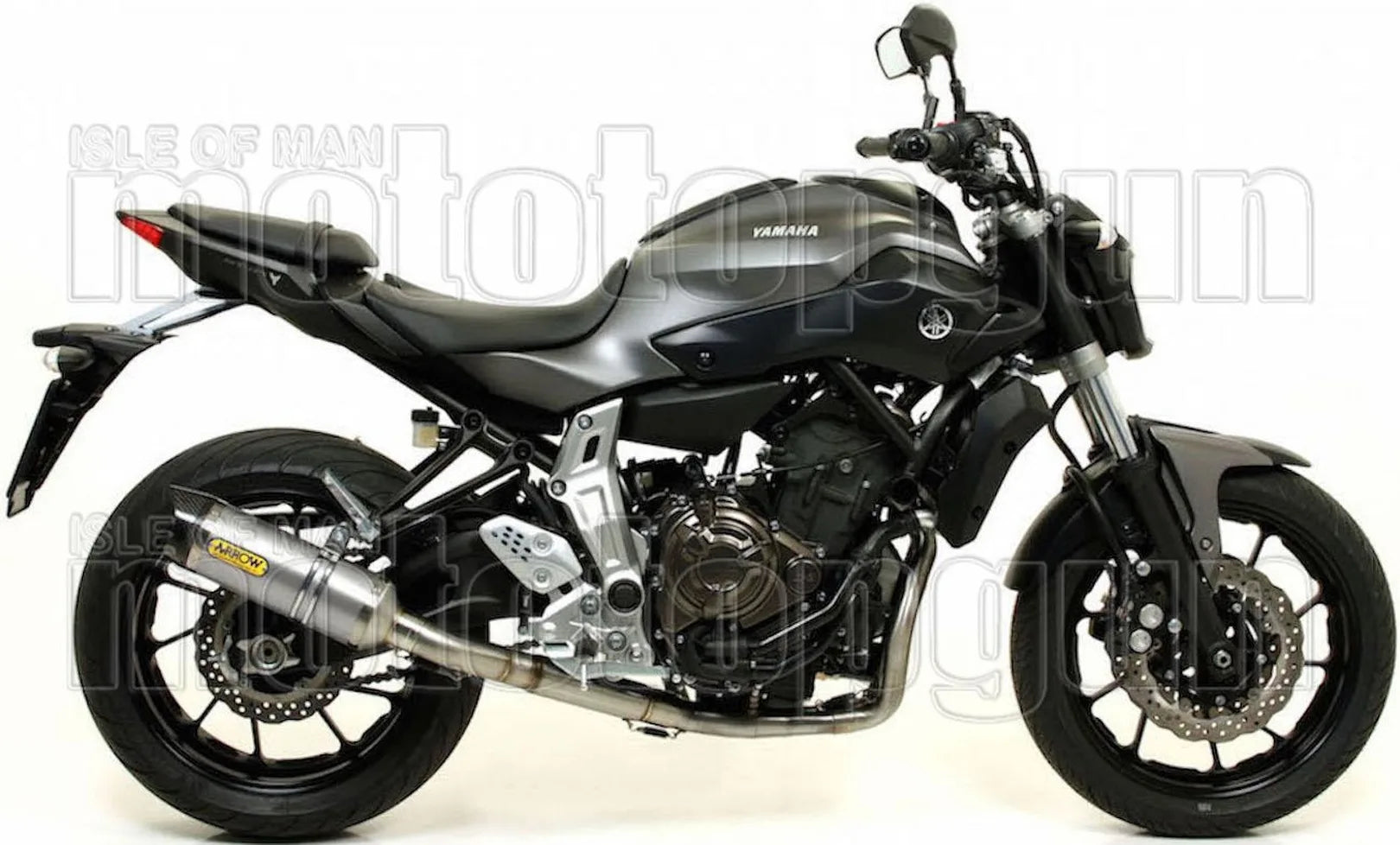 Komplette Abgasanlage Mit Katalysator Und Geräuschzulassung Thunder Aluminium Carbon - Arrow Special Parts Kompatibel Mit Yamaha Tracer 7 (2021-2024)