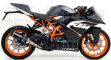 Auspuffendstück Ohne Katalysator Und Mit Geräuschzulassung Thunder Aluminium Schwarz Carbon - Arrow Special Parts Kompatibel Mit Ktm Rc 125 (2015-2016)