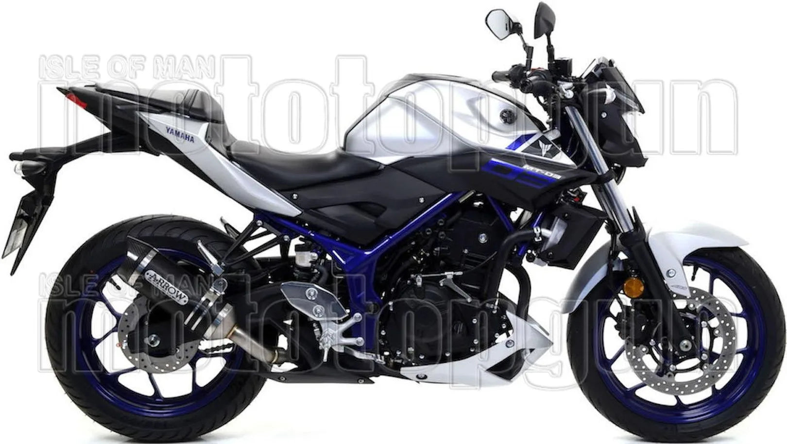 Komplette Auspuffanlage Ohne Katalysator Und Mit Geräuschzulassung Thunder Aluminium Schwarz Carbon - Arrow Special Parts Kompatibel Mit Yamaha Yzf-R3 (2021-2024)