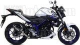 Komplette Auspuffanlage Ohne Katalysator Und Mit Geräuschzulassung Thunder Aluminium Schwarz Carbon - Arrow Special Parts Kompatibel Mit Yamaha Yzf-R3 (2021-2024)