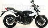 Auspuffendstück Mit Geräuschzulassung Thunder Aluminium Schwarz Carbon - Arrow Special Parts Kompatibel Mit Yamaha Xj6 Diversion (2009-2015)