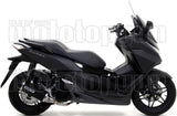 Komplette Abgasanlage Mit Katalysator Und Geräuschzulassung Urban Aluminium Schwarz Edelstahl Schwarz - Arrow Special Parts Kompatibel Mit Honda Forza 125 (2015-2016)