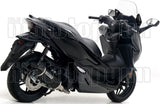 Complete Catalytic Exhaust System With Sound Certification Urban Black Aluminium Stainless Steel Black - Arrow Special Parts Compatible With Honda Forza 125 (2017-2020)