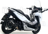 Auspuffendstück Ohne Katalysator Und Mit Geräuschzulassung Urban Aluminium Schwarz Edelstahl Schwarz - Arrow Special Parts Kompatibel Mit Honda Forza 300 (2018-2020)