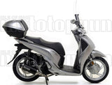 Komplette Auspuffanlage Ohne Katalysator Und Mit Geräuschzulassung Urban Aluminium Schwarz Edelstahl Schwarz - Arrow Special Parts Kompatibel Mit Honda Sh 150 I (2017-2019)