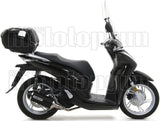 Komplette Auspuffanlage Ohne Katalysator Und Mit Geräuschzulassung Urban Aluminium Schwarz Edelstahl Schwarz - Arrow Special Parts Kompatibel Mit Honda Sh 150 I (2020-2023)