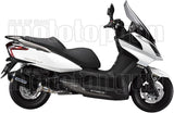 Complete Non-Catalytic Exhaust System With Sound Certification Urban Black Aluminium Stainless Steel Black - Arrow Special Parts Compatible With Kymco Downtown 125 I (2009-2016)