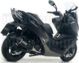 Complete Catalytic Exhaust System With Sound Certification Urban Black Aluminium Stainless Steel Black - Arrow Special Parts Compatible With Kymco Xciting 400 I S (2019-2020)