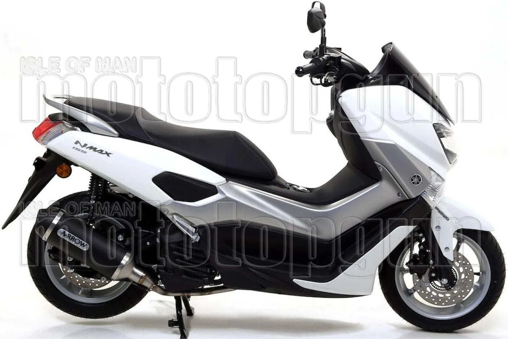Komplette Auspuffanlage Ohne Katalysator Und Mit Geräuschzulassung Urban Aluminium Schwarz Edelstahl Schwarz - Arrow Special Parts Kompatibel Mit Yamaha Tricity 125 (2017-2020)