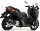 Auspuffendstück Ohne Katalysator Und Mit Geräuschzulassung Urban Aluminium Schwarz Edelstahl Schwarz - Arrow Special Parts Kompatibel Mit Yamaha X-Max 125 (2018-2020)
