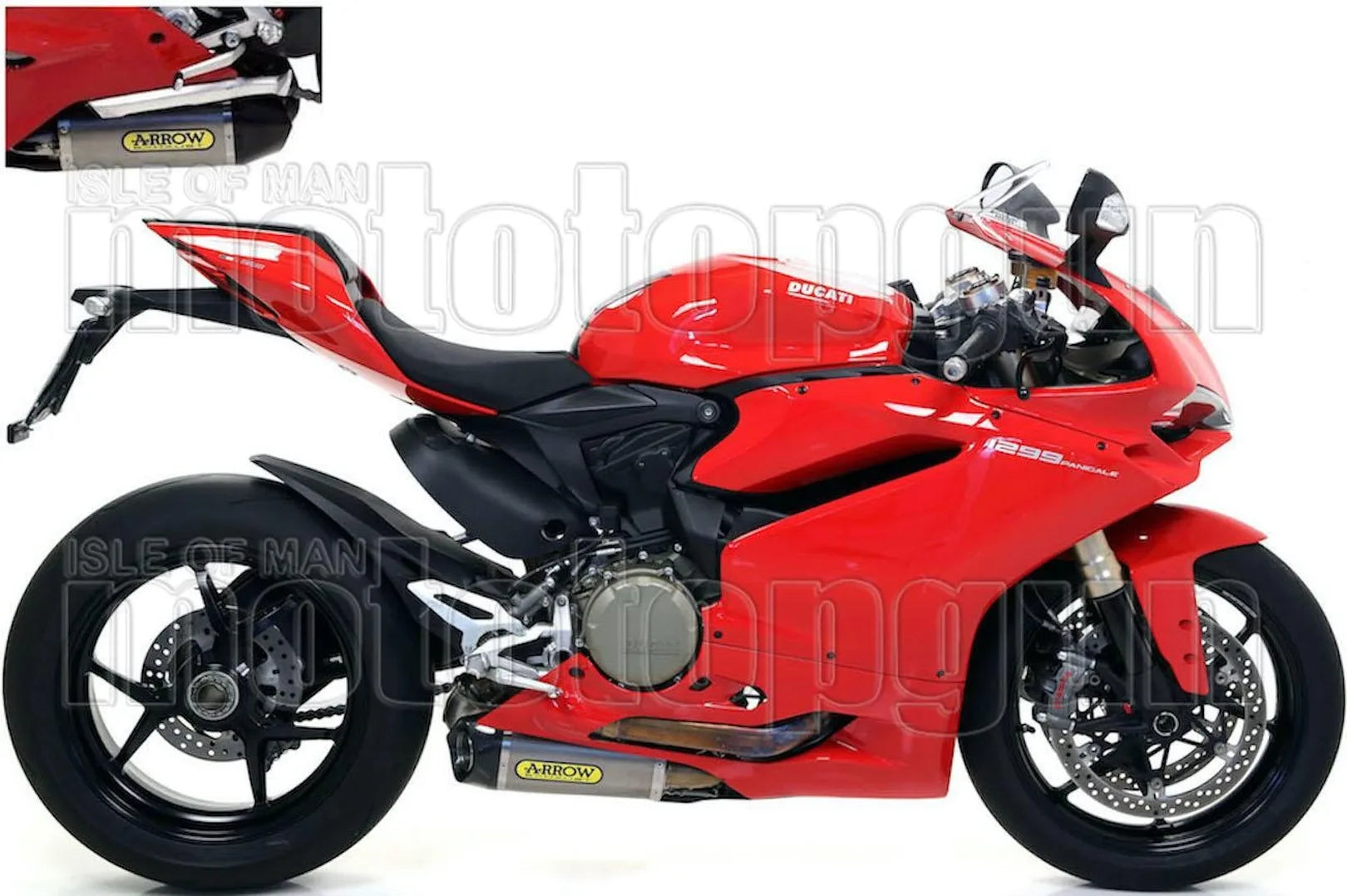Auspuffendstück Mit Geräuschzulassung Works Titan Carbon - Arrow Special Parts Kompatibel Mit Ducati 1299 Panigale (2015-2016)