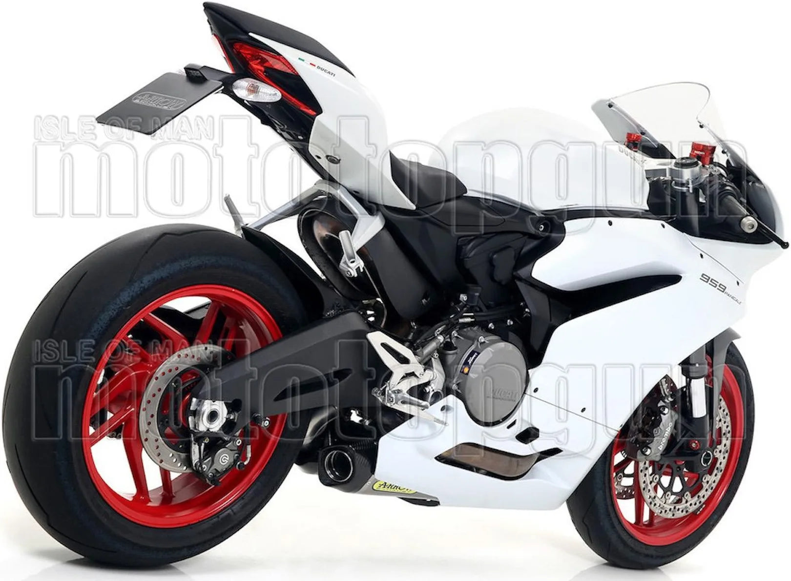 Auspuffendrohr Ohne Geräuschzulassung Works Titan Carbon - Arrow Special Parts Kompatibel Mit Ducati Panigale 959 (2016-2019)