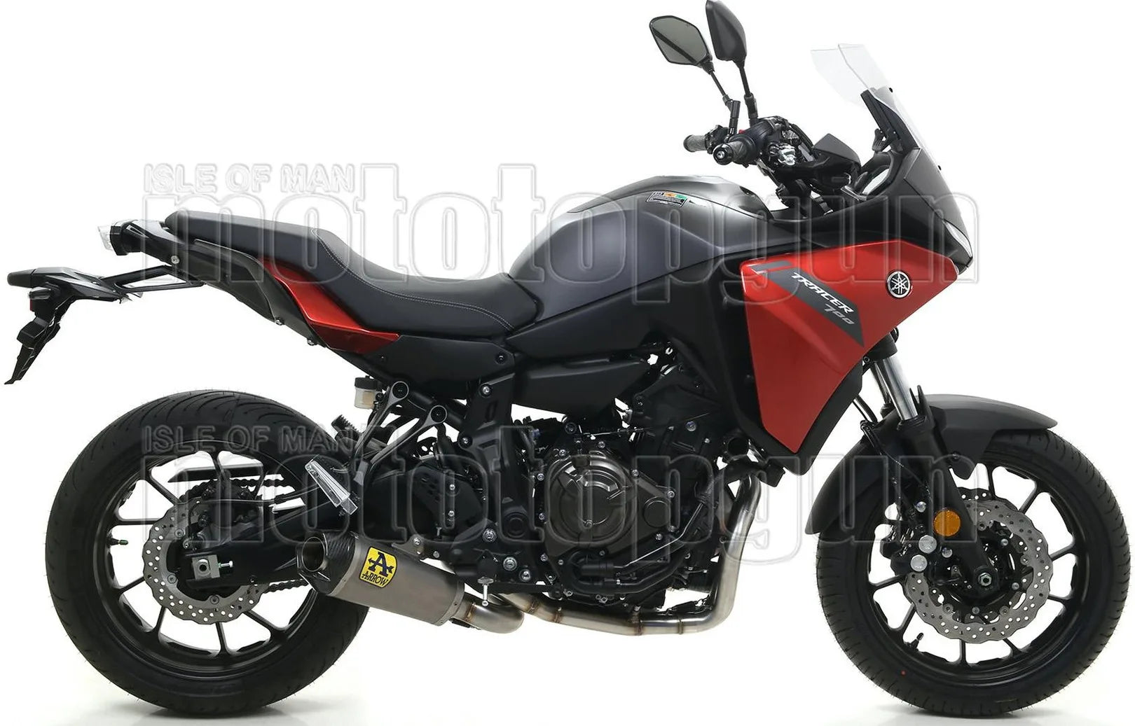 Auspuffendstück Mit Geräuschzulassung Works Titan Carbon - Arrow Special Parts Kompatibel Mit Yamaha Tracer 7 (2021-2024)